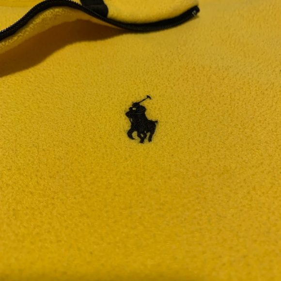 Polo Fleece Quarter Zip Yellow - Picture 2 of 3